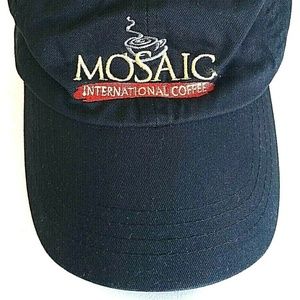 Black Mosaic International Coffee baseball cap hat